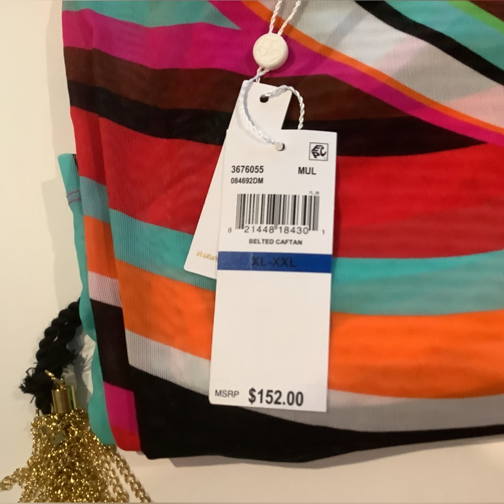 Trina Turk Anissa Belted Caftan Coverup XL/2XL New - Picture 4 of 5